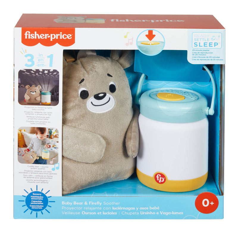 Load image into Gallery viewer, Fisher Price Nachtlampje met Muziek Babybeer Vuurvliegjes