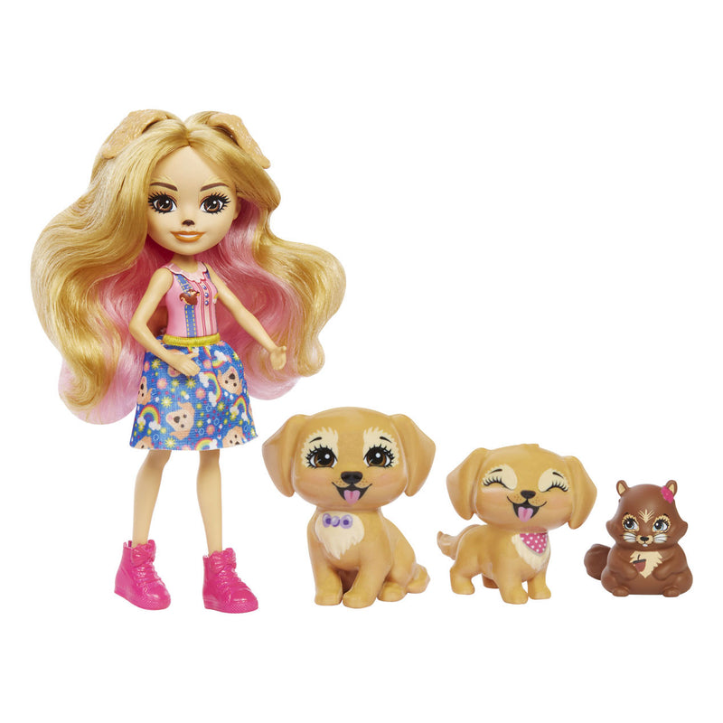 Load image into Gallery viewer, Mattel Enchantimals Gerika Golden Retriever Family