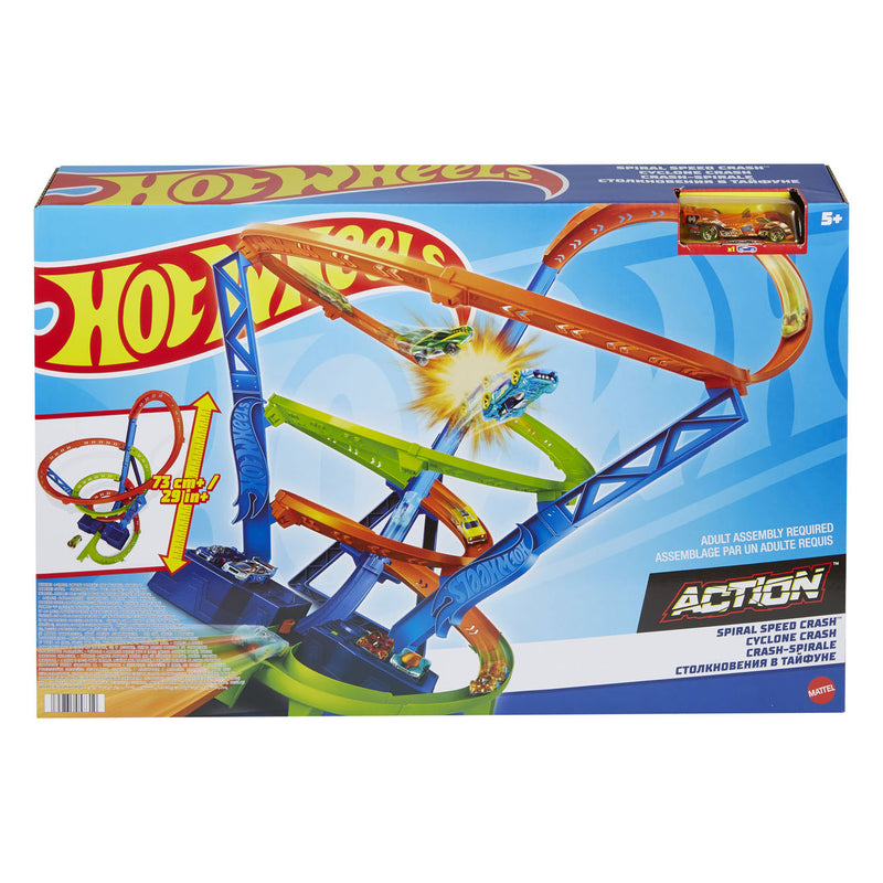 Load image into Gallery viewer, Hot Wheels Action Hyper-Speed Crash Racebaan