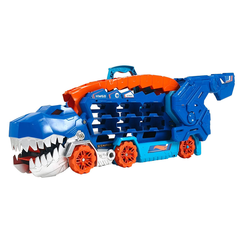 Load image into Gallery viewer, Hot wheels city ultimate t-rex transporter speelset
