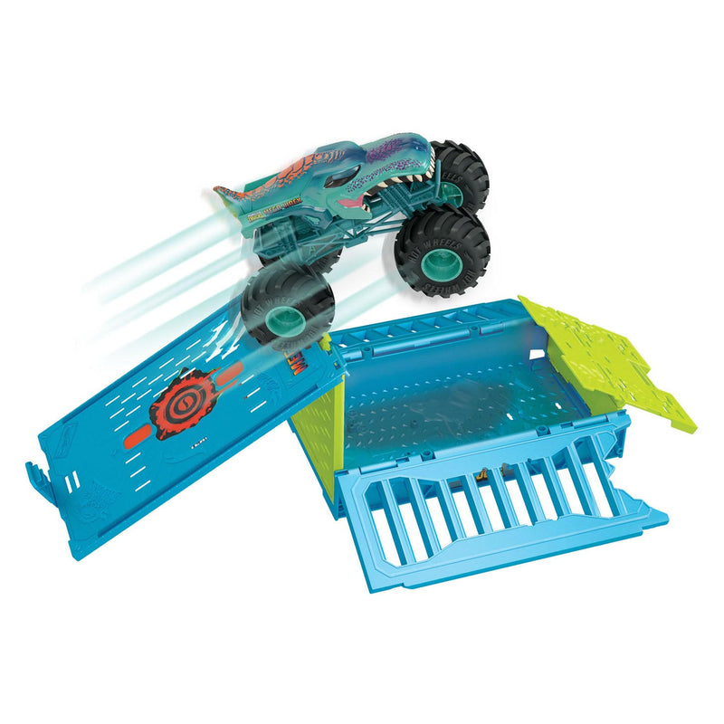 Load image into Gallery viewer, Hot Wheels Monsters Trucks Mega-Wrex Crash Cage 1:24 Speelset