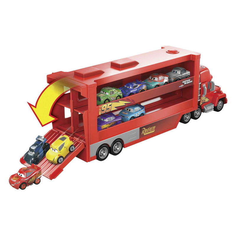 Load image into Gallery viewer, Mattel Pixar Mack Miniracers Transporter met 1 Miniracer