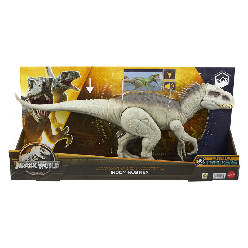 Load image into Gallery viewer, Mattel Jurassic World Camoufleren en Vechten Indominus Rex Speelfiguur