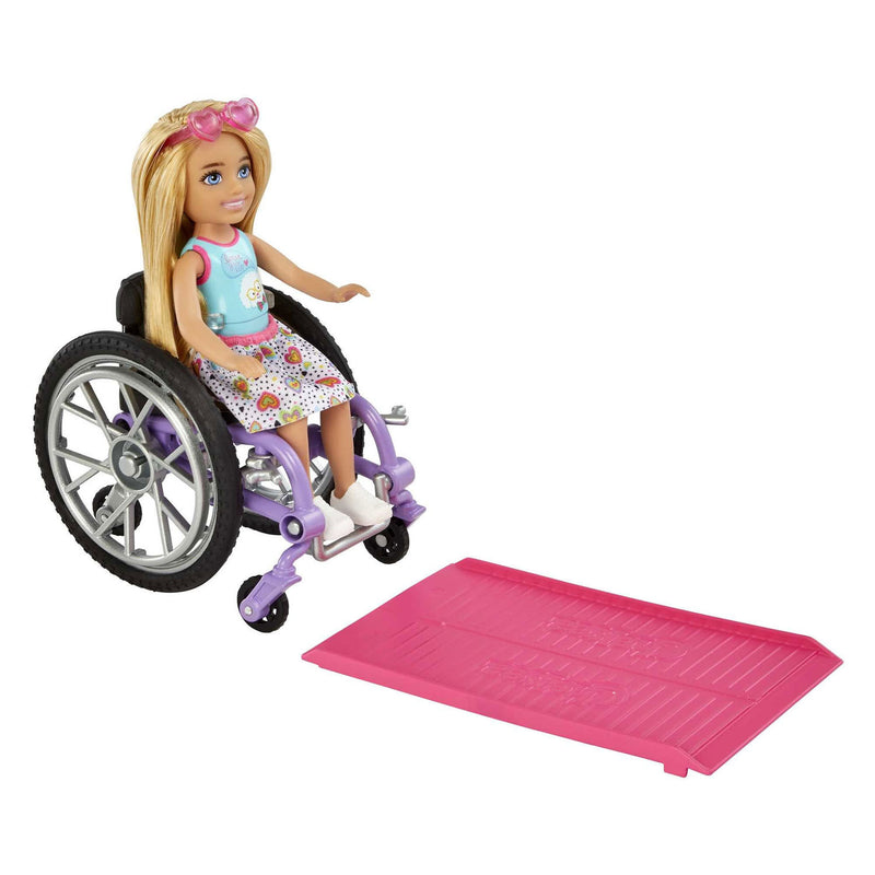 Load image into Gallery viewer, Mattel Chelsea Wheelchair Modepop Blond