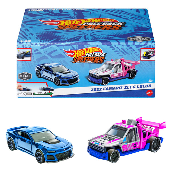 Load image into Gallery viewer, Hot Wheels Pull-back Raceauto's, 2st.
