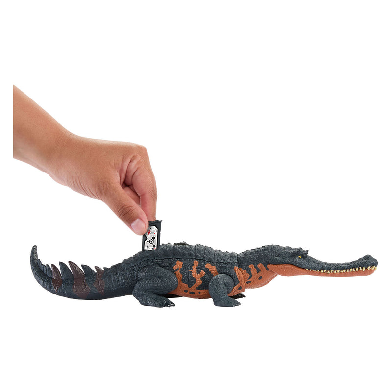 Load image into Gallery viewer, Mattel Jurassic World Brullende Gyropsuchus Dinosaurus Speelfiguur