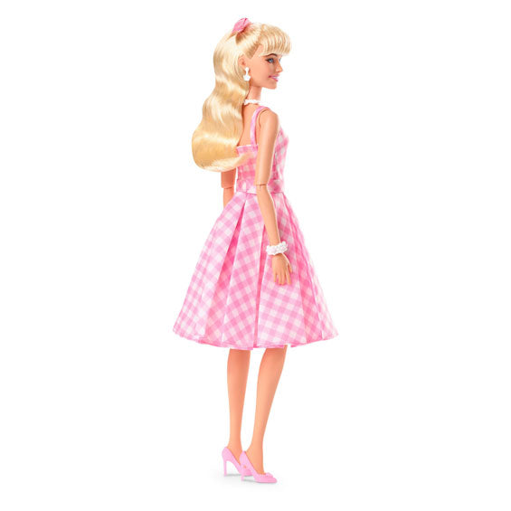 Load image into Gallery viewer, Mattel barbie the movie pink gingham jurk modepop