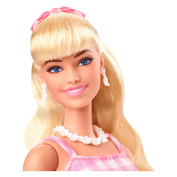 Load image into Gallery viewer, Mattel barbie the movie pink gingham jurk modepop