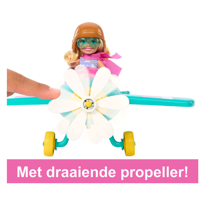 Load image into Gallery viewer, Mattel Speelset met pop en vliegtuig