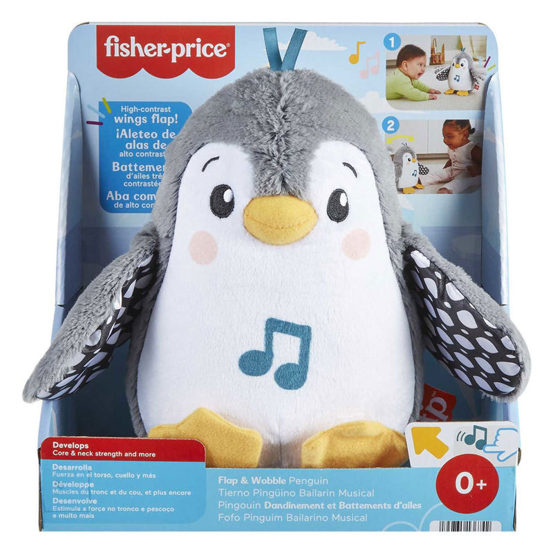 Load image into Gallery viewer, Fisher-price flap wobble penguin - 20 cm hoog - interactieve knuffel