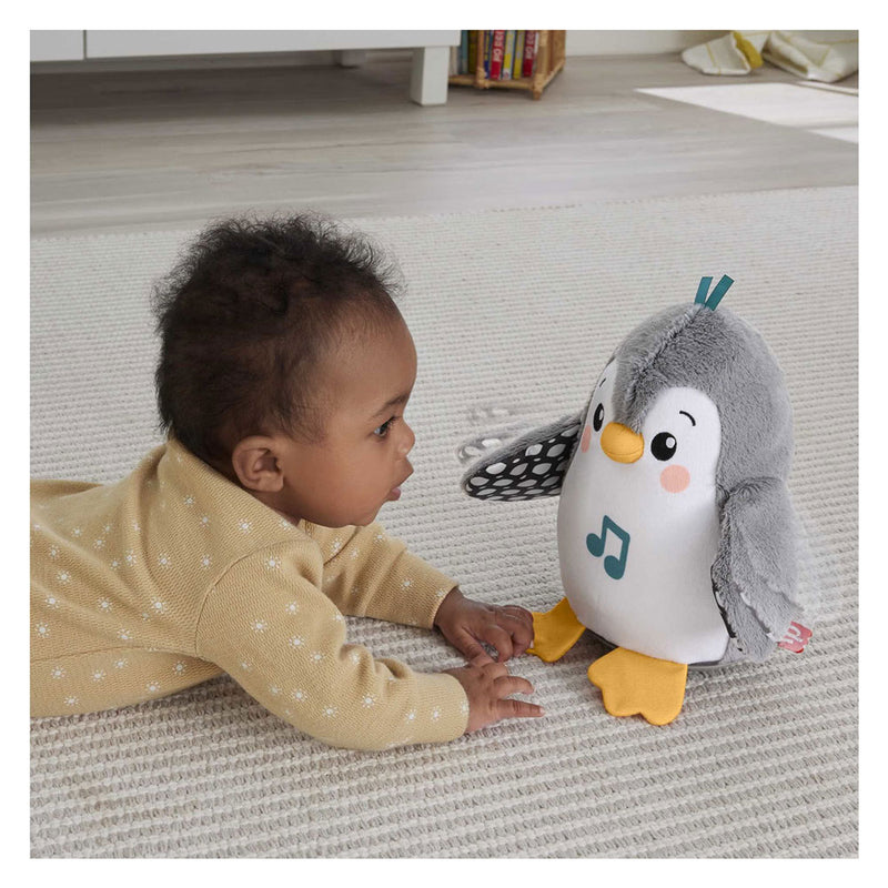Load image into Gallery viewer, Fisher-price flap wobble penguin - 20 cm hoog - interactieve knuffel