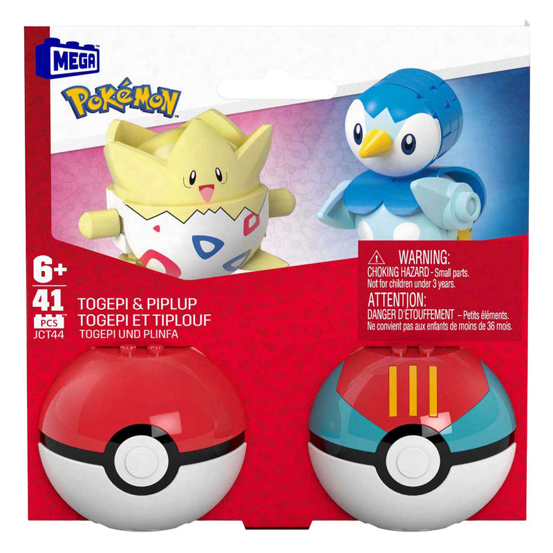 Load image into Gallery viewer, Mattel mega construx pokémon bouwset - piplup en togepi