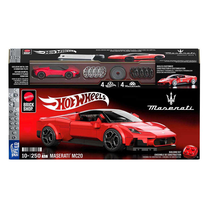 Load image into Gallery viewer, Mattel brick shop hot wheels speed serie - maserati mc20 - bouwspeelgoed - 250 onderdelen