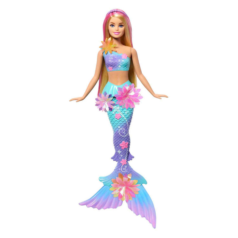 Load image into Gallery viewer, Mattel barbie zeemeermin met magische bloemen blauw