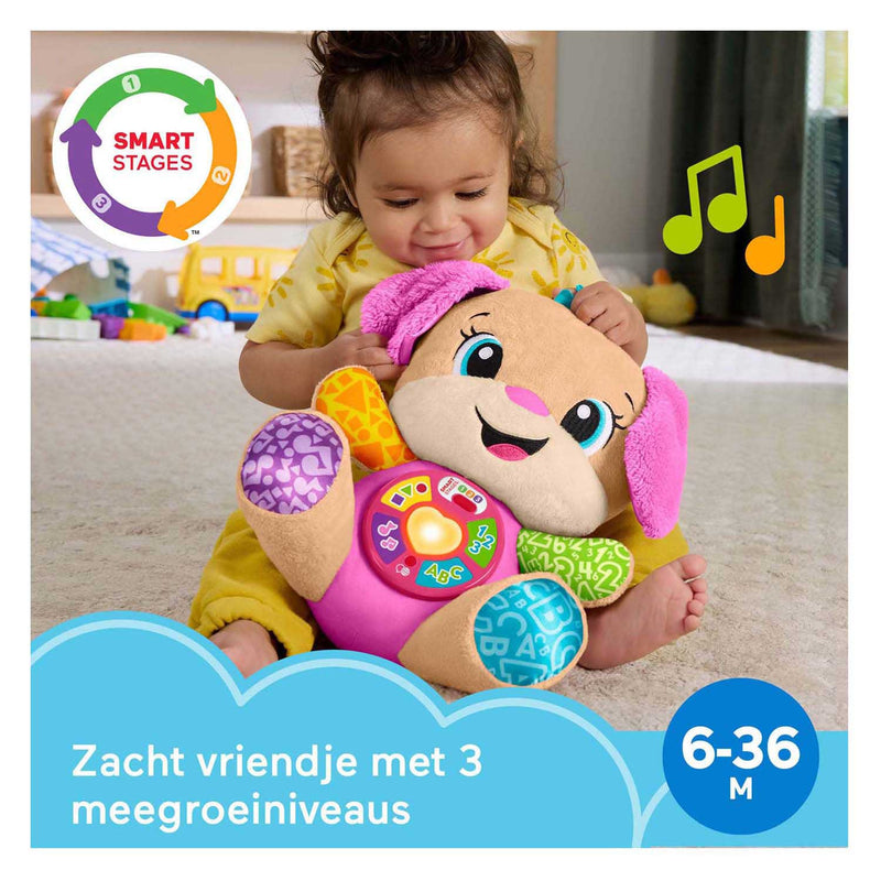 Load image into Gallery viewer, Fisher-price leerplezier meegroeispeelgoed zusje - roze muzikale knuffel