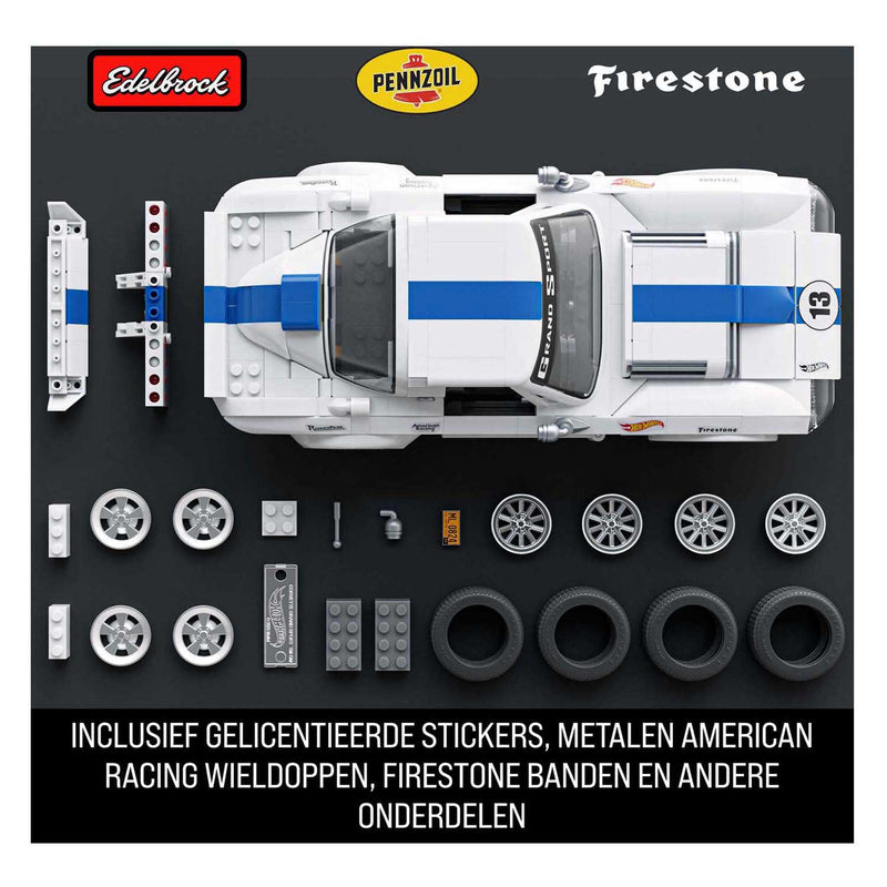 Load image into Gallery viewer, Mattel brick shop hot wheels elite serie - corvette grand sport - bouwspeelgoed - 918 onderdelen