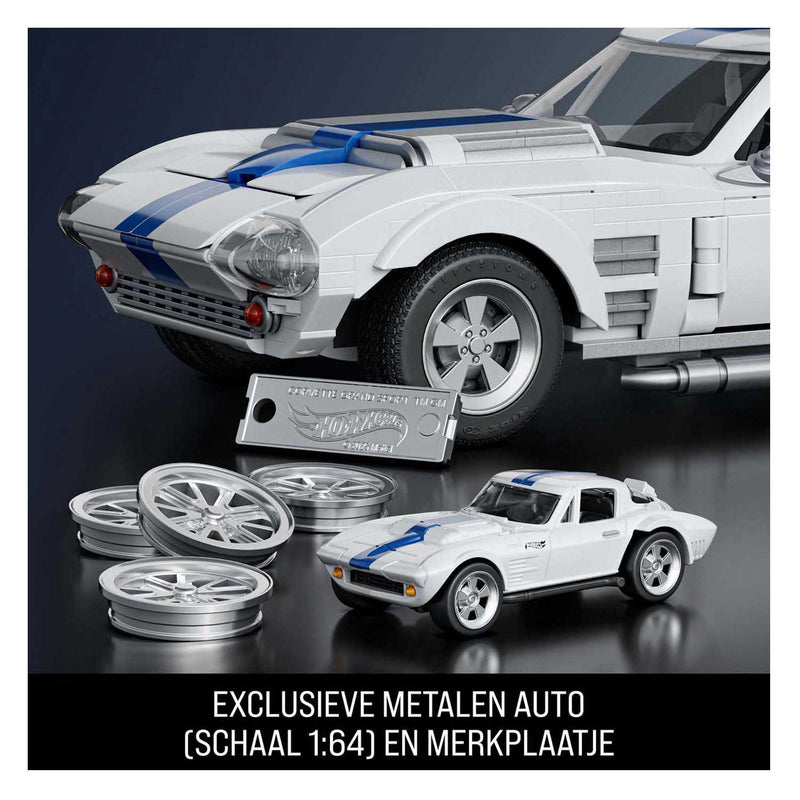 Load image into Gallery viewer, Mattel brick shop hot wheels elite serie - corvette grand sport - bouwspeelgoed - 918 onderdelen
