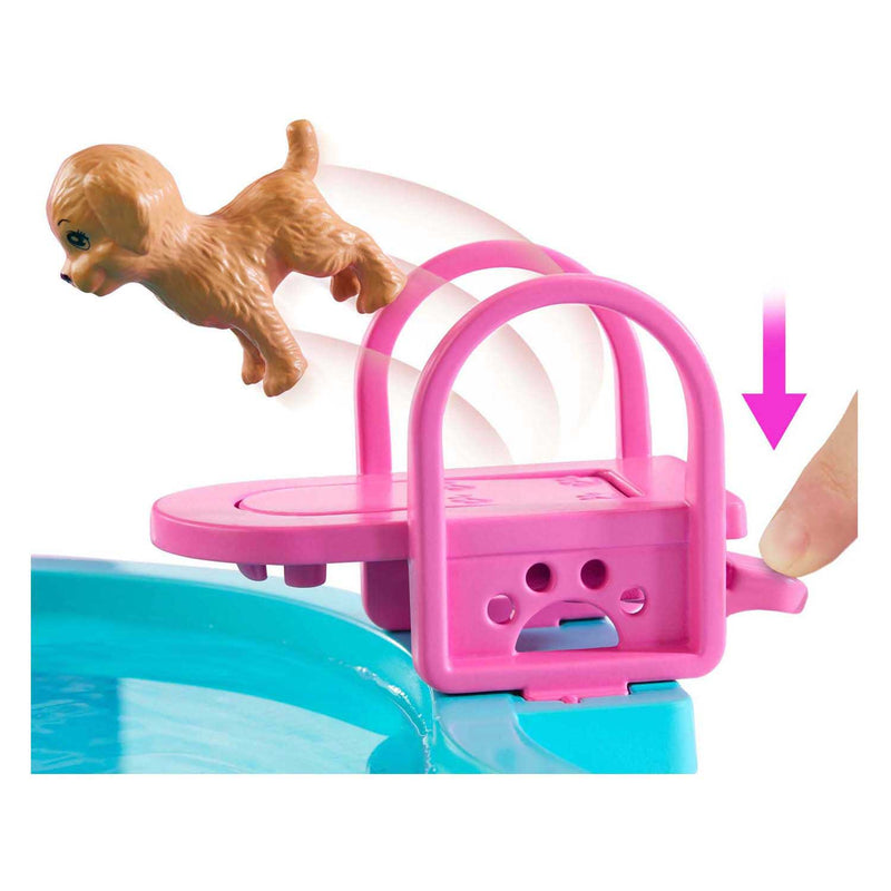 Load image into Gallery viewer, Barbie droomzwembad - speelset met glijbaan en bubbelbad en meer dan 20 accessoires