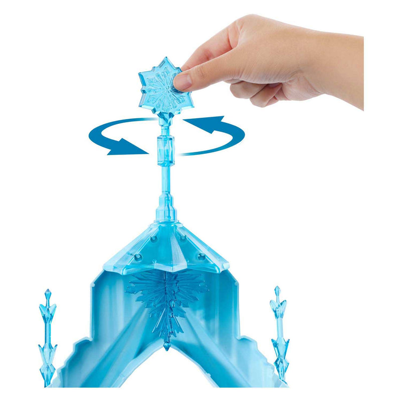 Load image into Gallery viewer, Mattel disney frozen elsa's ijspaleis – 5 speelplekken met glijbaan, balkon en olaf - 75 cm