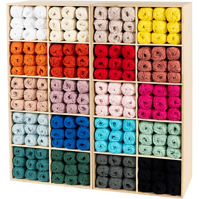 Afbeelding laden in galerijviewer, Https: www.cchobby.nl katoengaren-diverse-kleuren-240-bol-1-doos