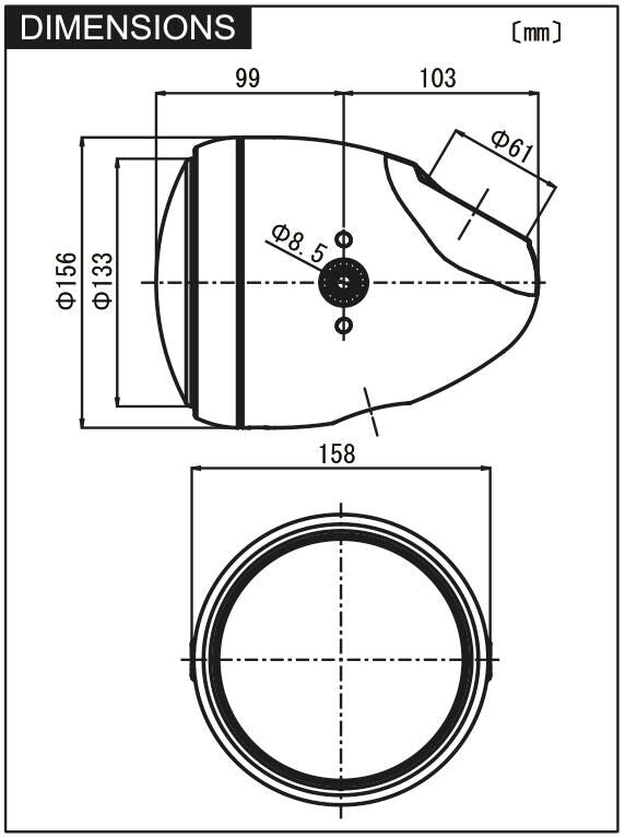 Load image into Gallery viewer, Daytona koplamp vintage headlights,vintage h4 60 55w, 5 3 4 black.
