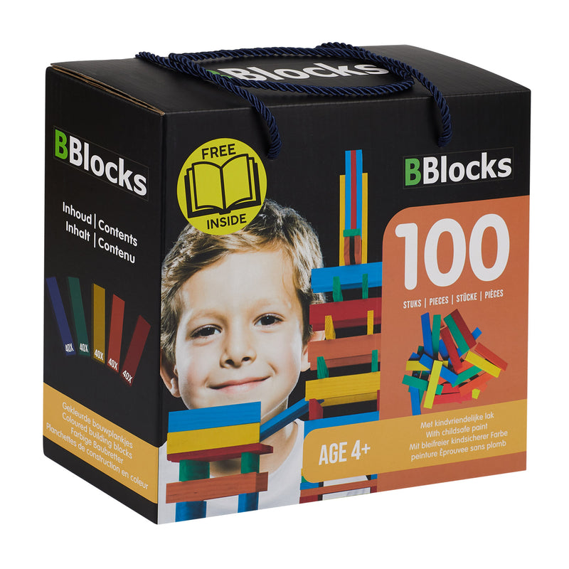 Load image into Gallery viewer, Bblocks bouwplankjes kleur, 100dlg.