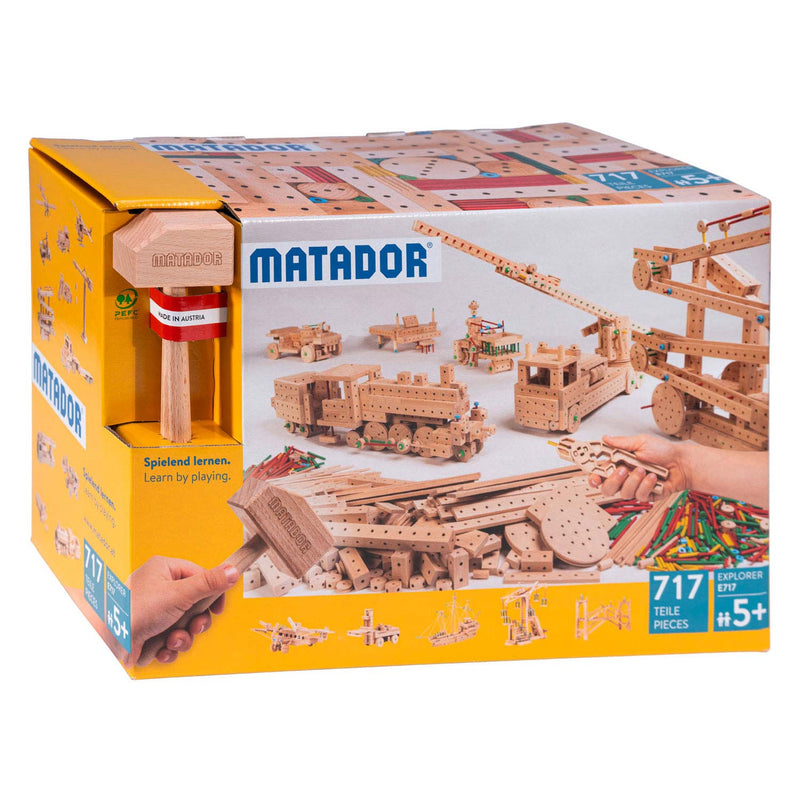 Load image into Gallery viewer, Matador Explorer E717 Constructieset Hout, 717dlg.
