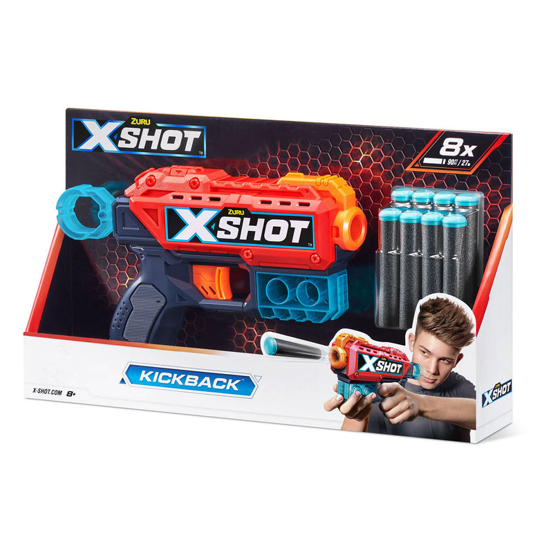 Load image into Gallery viewer, Zuru x-shot kickback met 8 darts
