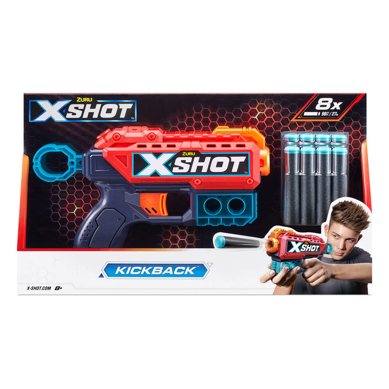Load image into Gallery viewer, Zuru x-shot kickback met 8 darts