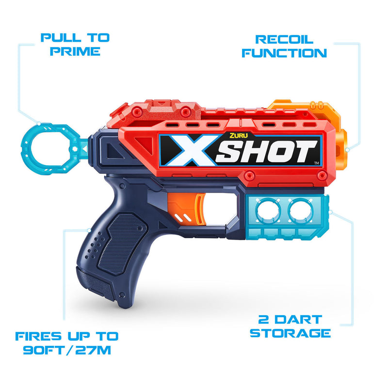 Load image into Gallery viewer, Zuru x-shot kickback met 8 darts