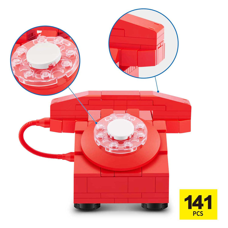 Load image into Gallery viewer, Zuru max premium retro telefoon bouwset in verrassingsbal - 141dlg.