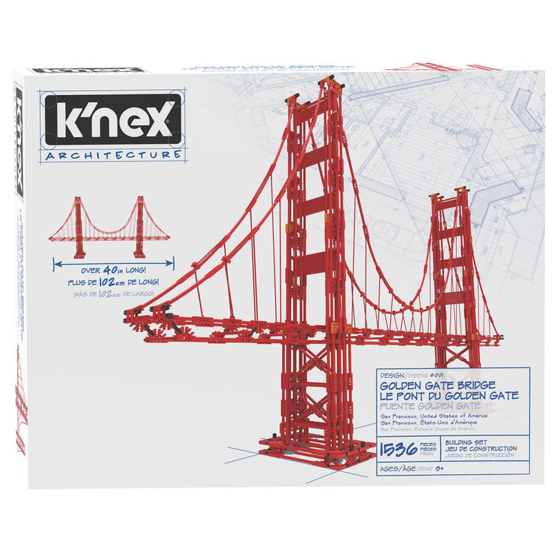 Load image into Gallery viewer, K'Nex Architecture Bouwset Golden Gate Bridge, 1536dlg.