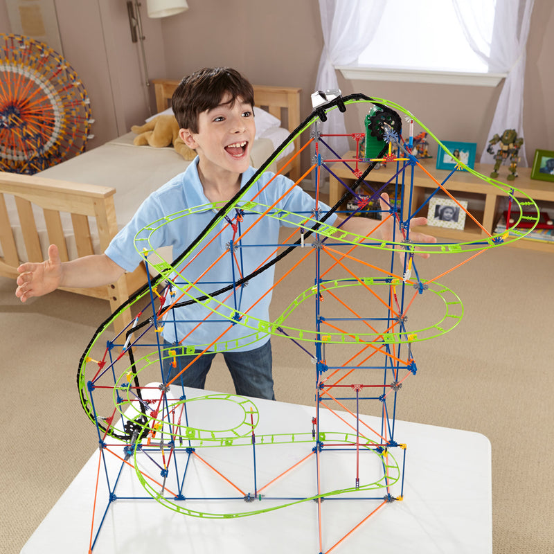 Load image into Gallery viewer, K'nex thrill rides typhoon frenzy roller coaster, 649dlg.