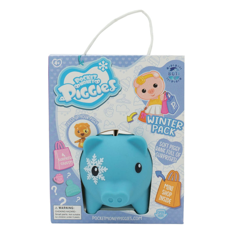 Afbeelding laden in galerijviewer, Boti Pockey Money Piggies Speelfiguur met Spaarpot Winter Pack