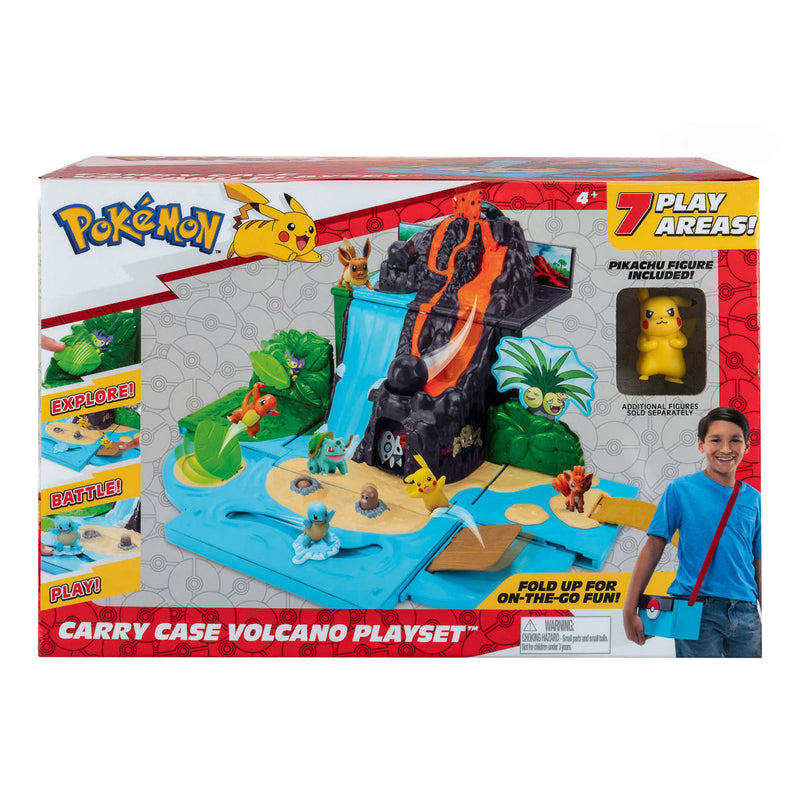 Load image into Gallery viewer, Boti Meeneemkoffer Vulkaan met Pikachu Speelset