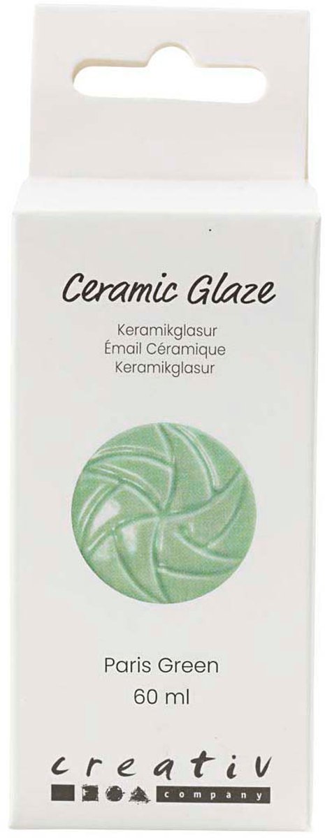 Afbeelding laden in galerijviewer, Creativ company keramiek glazuur 984-1101 c dekkend paris green - 60ml