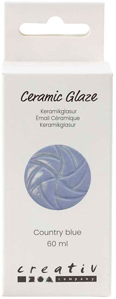 Afbeelding laden in galerijviewer, Creativ company keramiek glazuur 984-1101 c dekkend country blue - 60ml