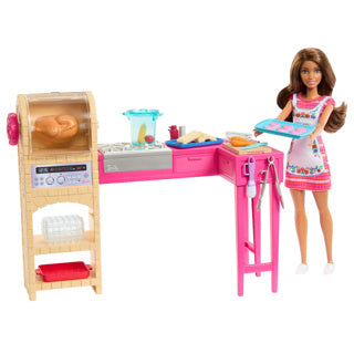 Afbeelding laden in galerijviewer, Barbie family pop teresa recept voor vriendschap en keukenspeelset