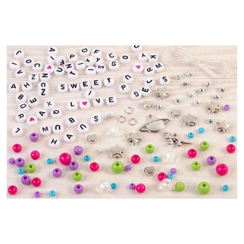 Load image into Gallery viewer, Make it real - diy blokletter sieradenset - maak 4 unieke armbanden met letters