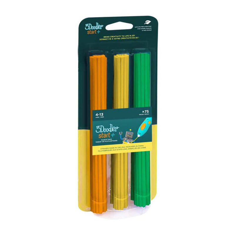 Load image into Gallery viewer, Spectron 3doodler navulverpakking start+ - oranje geel groen