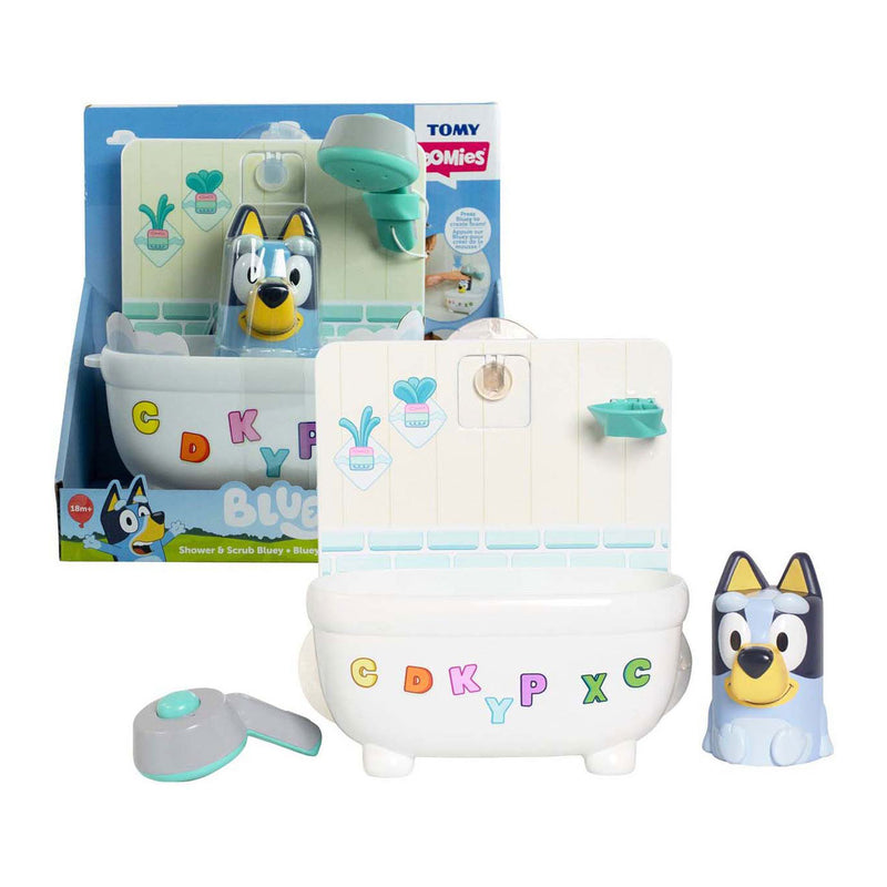 Load image into Gallery viewer, Tomy bluey shower scrub bluey