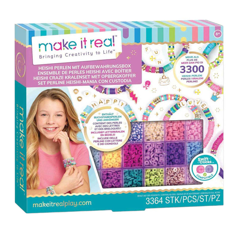 Load image into Gallery viewer, Make it real - heishi craze kralenset met opbergkoffer - maak gepersonaliseerde heishi armbanden