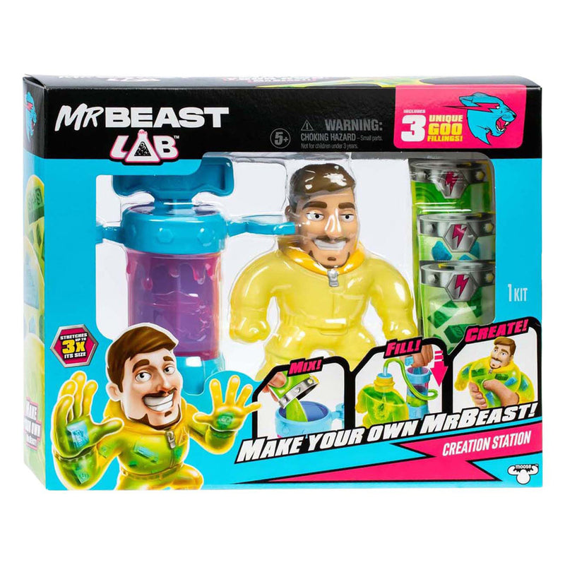 Load image into Gallery viewer, Moose toys mrbeast lab creation studio - mix, vul en maak de ultieme stretchy mrbeast!