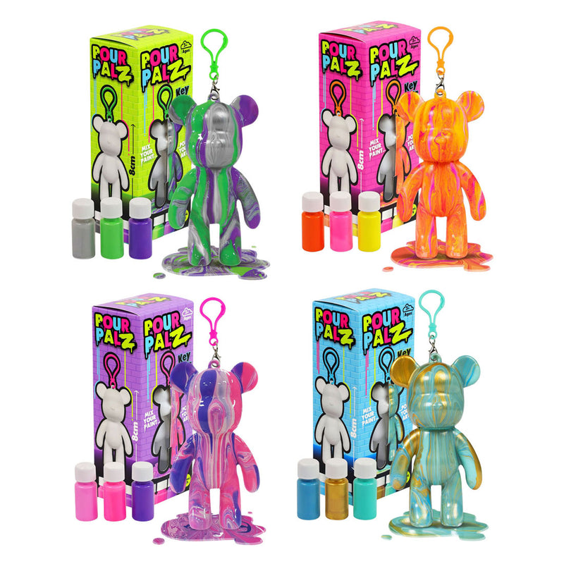 Load image into Gallery viewer, Spectron pour palz mini paint bear sleutelhanger