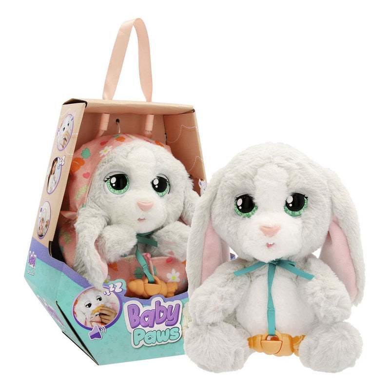 Afbeelding laden in galerijviewer, Spectron baby paws bunny interactieve knuffel - 20 cm