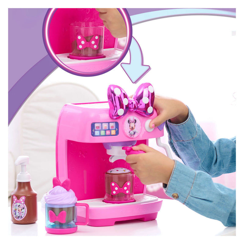 Load image into Gallery viewer, Just play disney minnie mouse rise shine speelgoed koffiemachine – met licht geluid