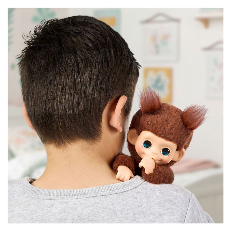 Load image into Gallery viewer, Little live pets my baby mini monkey brown - interactieve knuffel