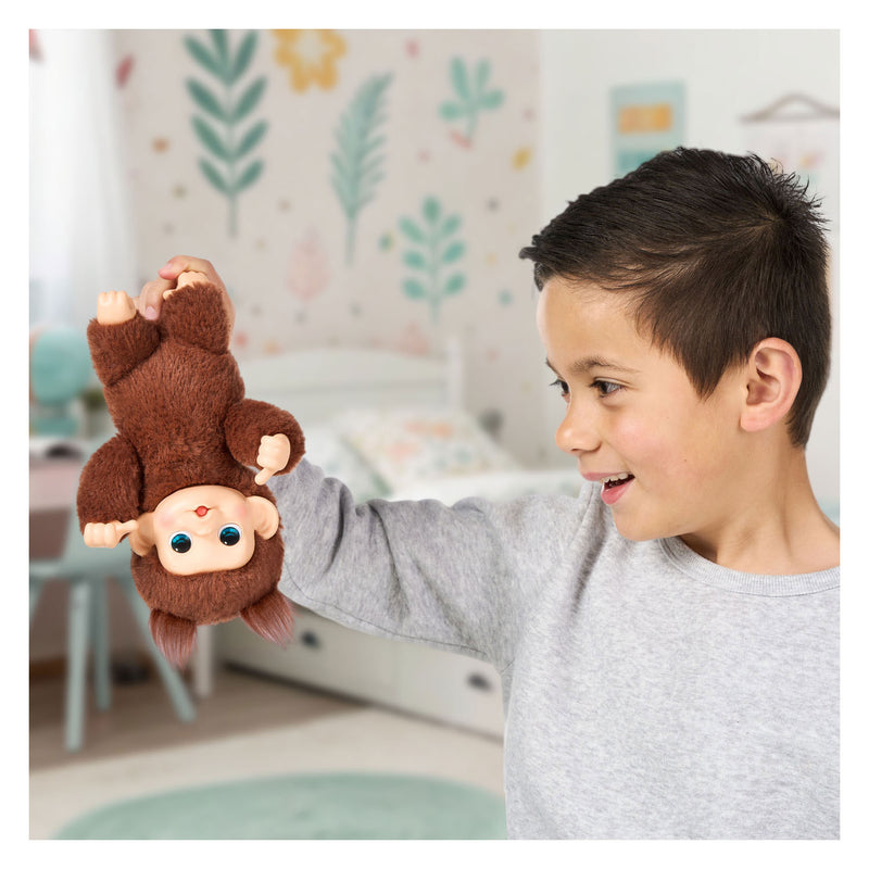 Load image into Gallery viewer, Little live pets my baby mini monkey brown - interactieve knuffel