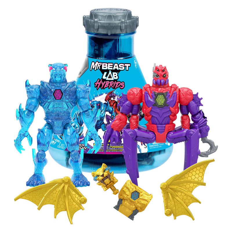 Load image into Gallery viewer, Spectron mrbeast lab hybrid spider vs energy panther actiefiguren