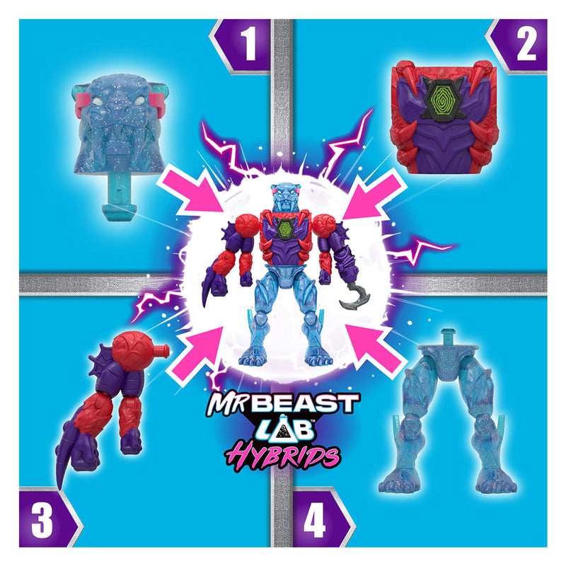 Load image into Gallery viewer, Spectron mrbeast lab hybrid spider vs energy panther actiefiguren